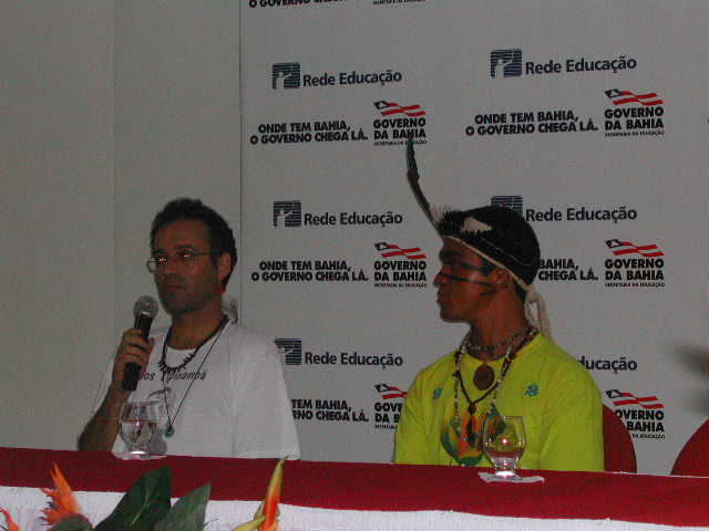 Representantes do Projeto Índios on-line